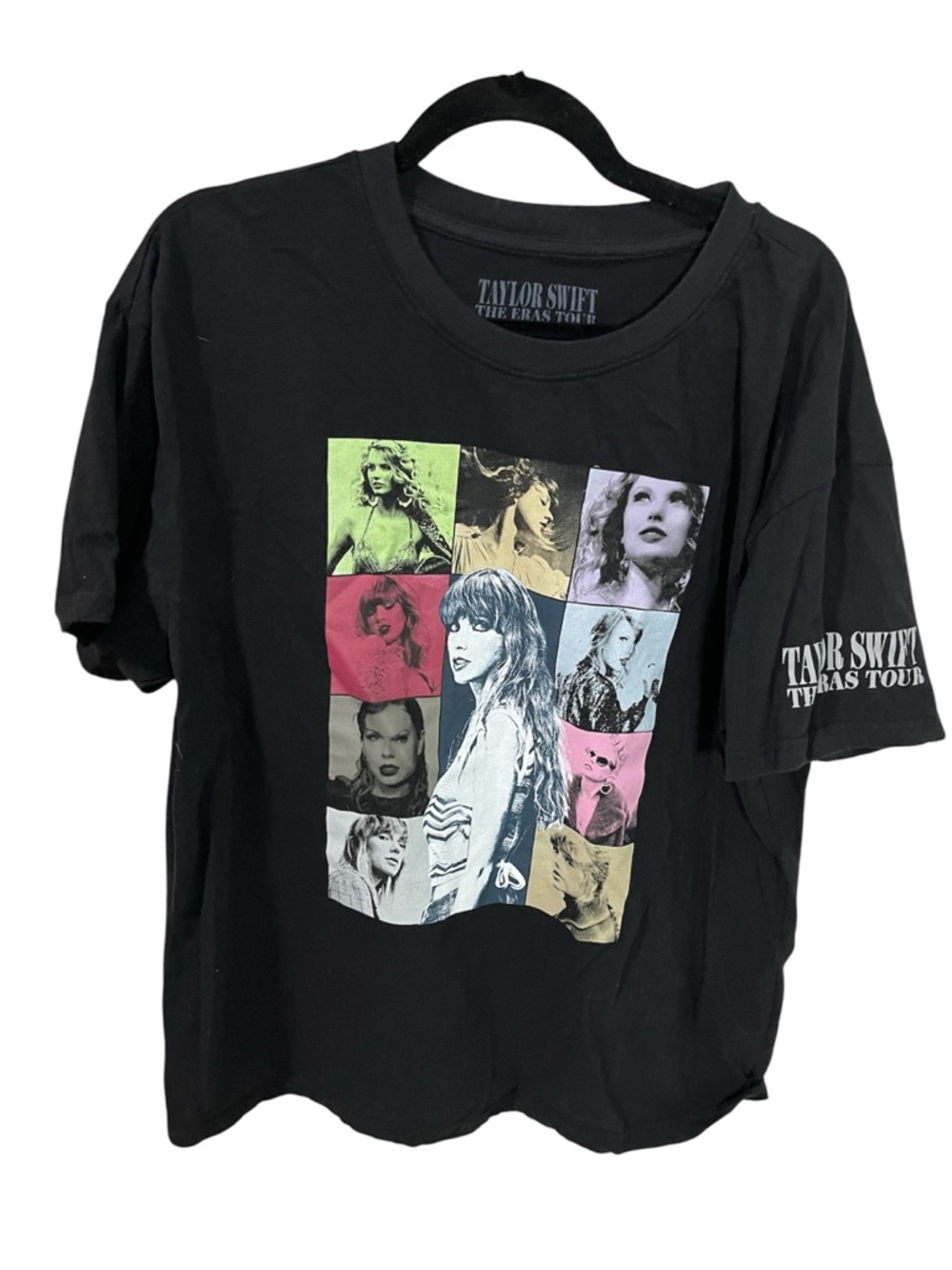 Taylor Swift Concert Merch Eras Tour Black Graphic T Shirt Adult Size XL